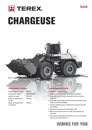 Kolové nakladače Terex TL 310