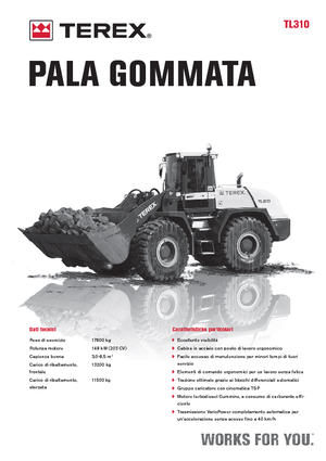 Kolové nakladače Terex TL 310