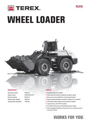 Kolové nakladače Terex TL 310