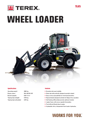 Kolové nakladače Terex TL 65