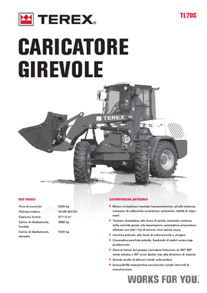 Kolové nakladače Terex TL 70 S