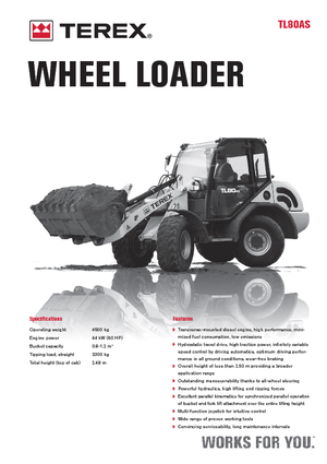 Kolové nakladače Terex TL 80 AS