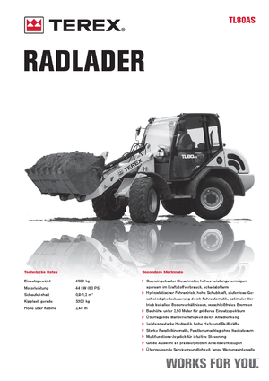 Kolové nakladače Terex TL 80 AS