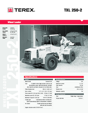 Kolové nakladače Terex TXL 250-2