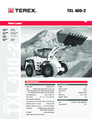Kolové nakladače Terex TXL 400-2