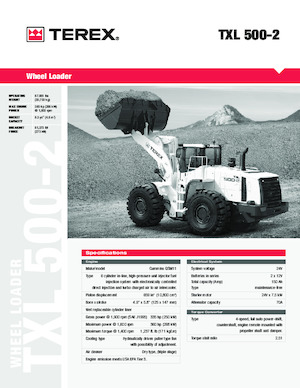 Kolové nakladače Terex TXL 500-2