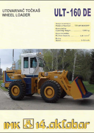 Kolové nakladače 14. OKTOBAR ULT-160 DE