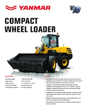 Kolové nakladače Yanmar V10