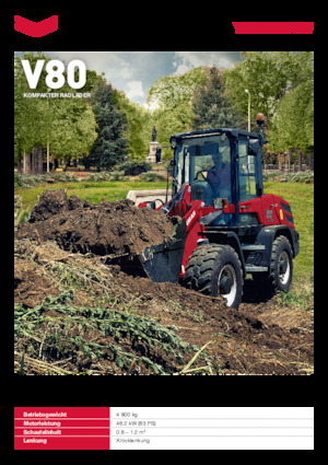 Kolové nakladače Yanmar V80