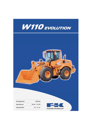 Kolové nakladače Fiat Kobelco W 110 Evolution