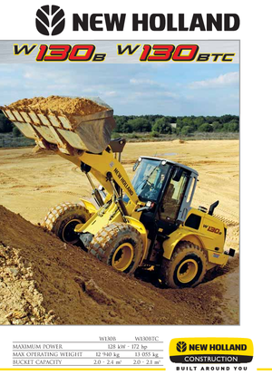 Kolové nakladače New Holland W130TC