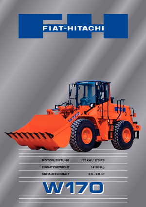 Kolové nakladače Fiat-Hitachi W 170