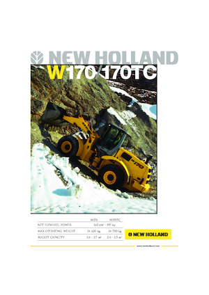 Kolové nakladače New Holland W 170 TC