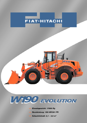 Kolové nakladače Fiat-Hitachi W 190