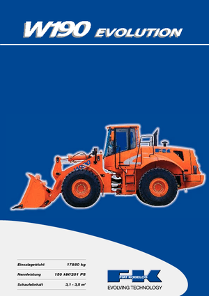 Kolové nakladače Fiat Kobelco W 190 Evolution