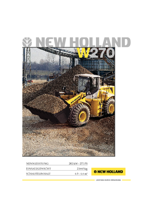 Kolové nakladače New Holland W 270 e