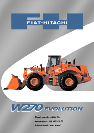 Kolové nakladače Fiat-Hitachi W 270