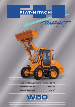 Kolové nakladače Fiat-Hitachi W 50