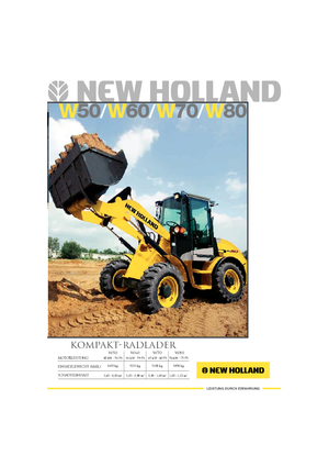 Kolové nakladače New Holland W 70