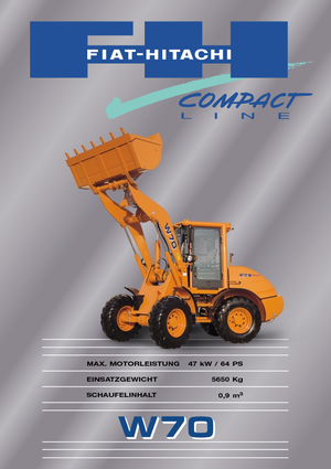 Kolové nakladače Fiat-Hitachi W 70