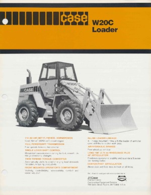 Kolové nakladače Case W20C