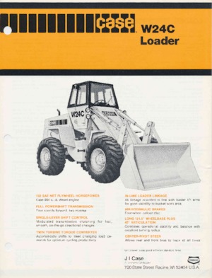 Kolové nakladače Case W24C