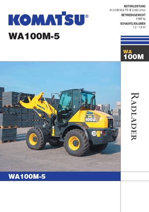 Kolové nakladače Komatsu WA100M-5