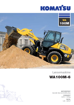 Kolové nakladače Komatsu WA100M-6