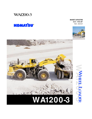 Kolové nakladače Komatsu WA1200-3