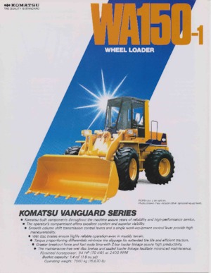 Kolové nakladače Komatsu WA 150-1