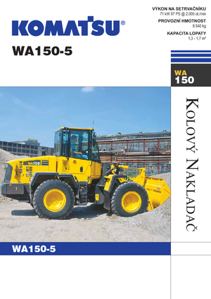 Kolové nakladače Komatsu WA150-5