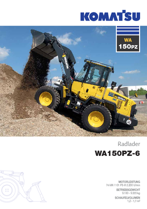 Kolové nakladače Komatsu WA150PZ-6