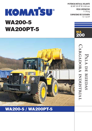 Kolové nakladače Komatsu WA200PT-5