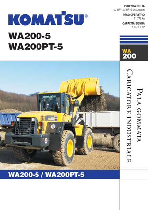 Kolové nakladače Komatsu WA200PT-5