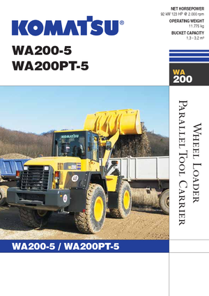 Kolové nakladače Komatsu WA200PT-5