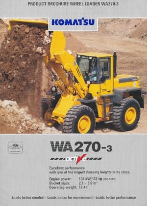 Kolové nakladače Komatsu WA 270-3
