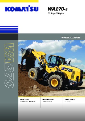 Kolové nakladače Komatsu WA270-8E0
