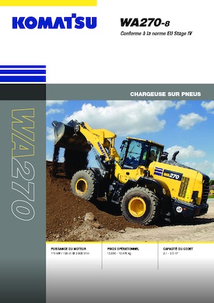 Kolové nakladače Komatsu WA270-8E0
