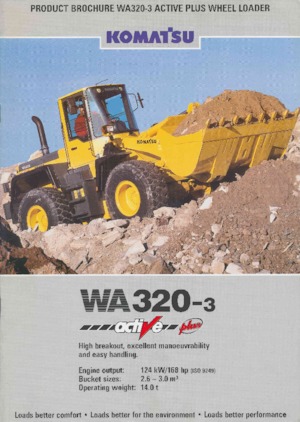 Kolové nakladače Komatsu WA 320-3