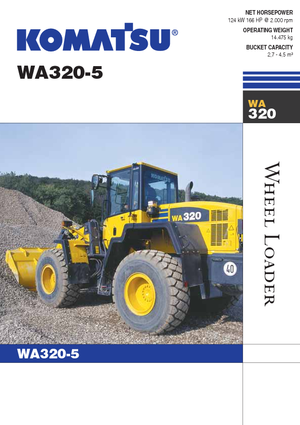 Kolové nakladače Komatsu WA320-5