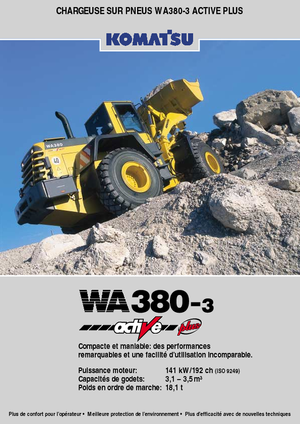 Kolové nakladače Komatsu WA380-3 active Plus