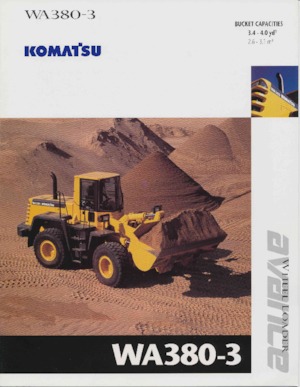 Kolové nakladače Komatsu WA 380-3
