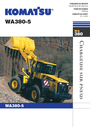 Kolové nakladače Komatsu WA380-5