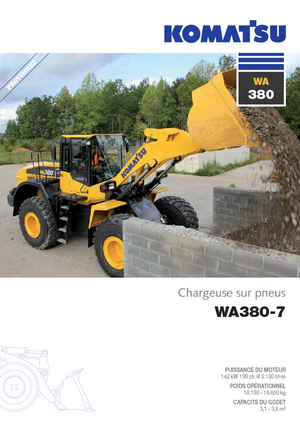 Kolové nakladače Komatsu WA380-7