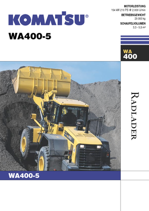 Kolové nakladače Komatsu WA400-5