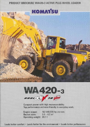 Kolové nakladače Komatsu WA 420-3