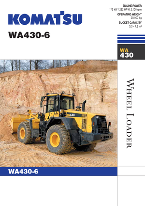 Kolové nakladače Komatsu WA430-6E0