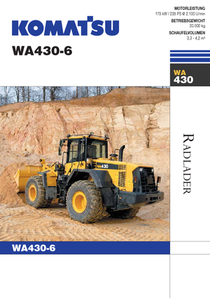 Kolové nakladače Komatsu WA430-6E0
