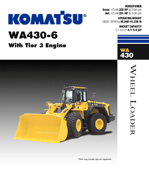 Kolové nakladače Komatsu WA430-6E0