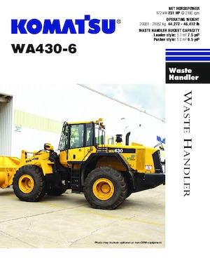 Kolové nakladače Komatsu WA 430-6